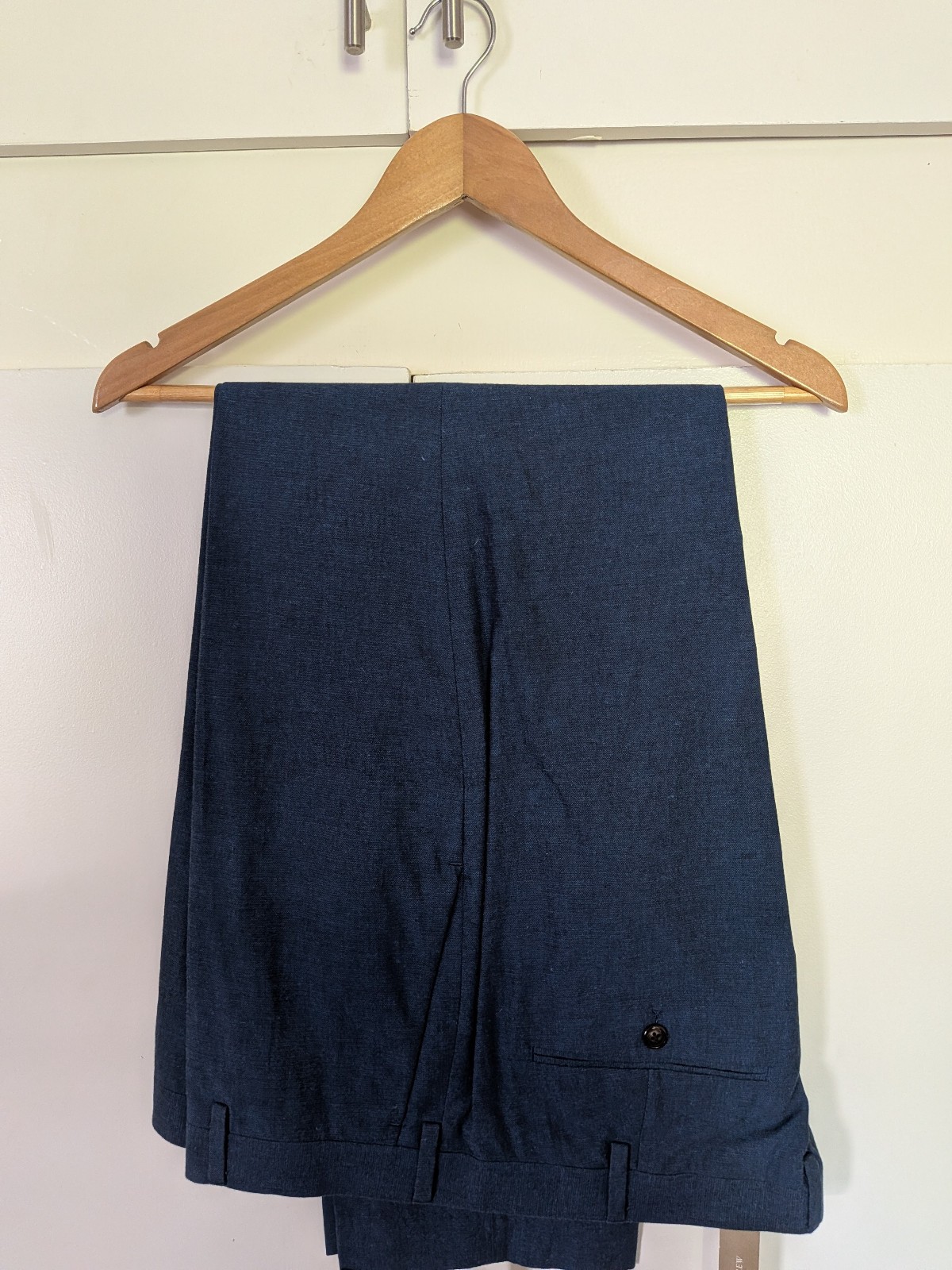 JCrew Ludlow Unstructured Suit in Pacific Blue Cotton-Linen 46L 38×32 New
