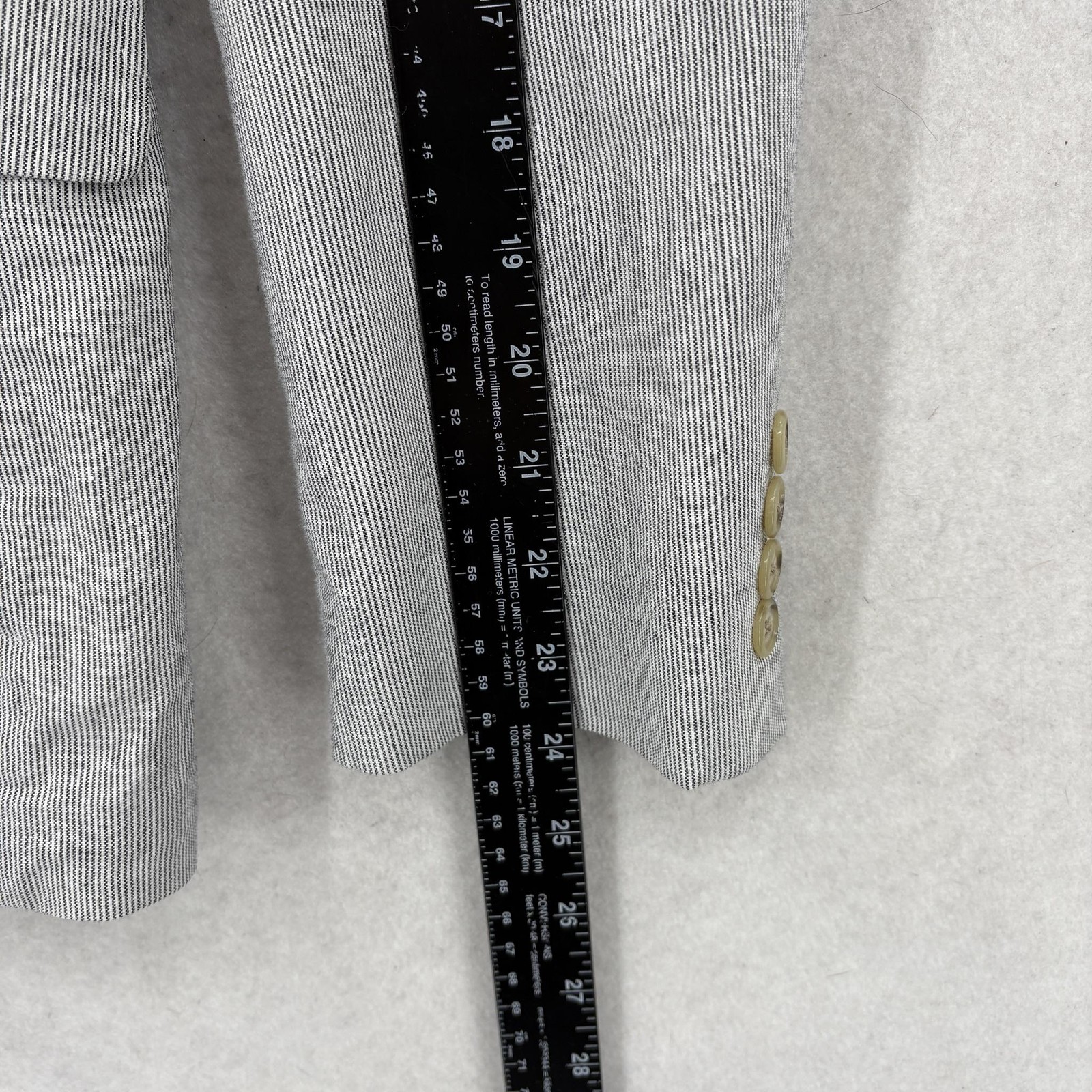 J Crew Ludlow Blazer Mens 38S Gray Linen Sport Coat Slim Two Button Somelos