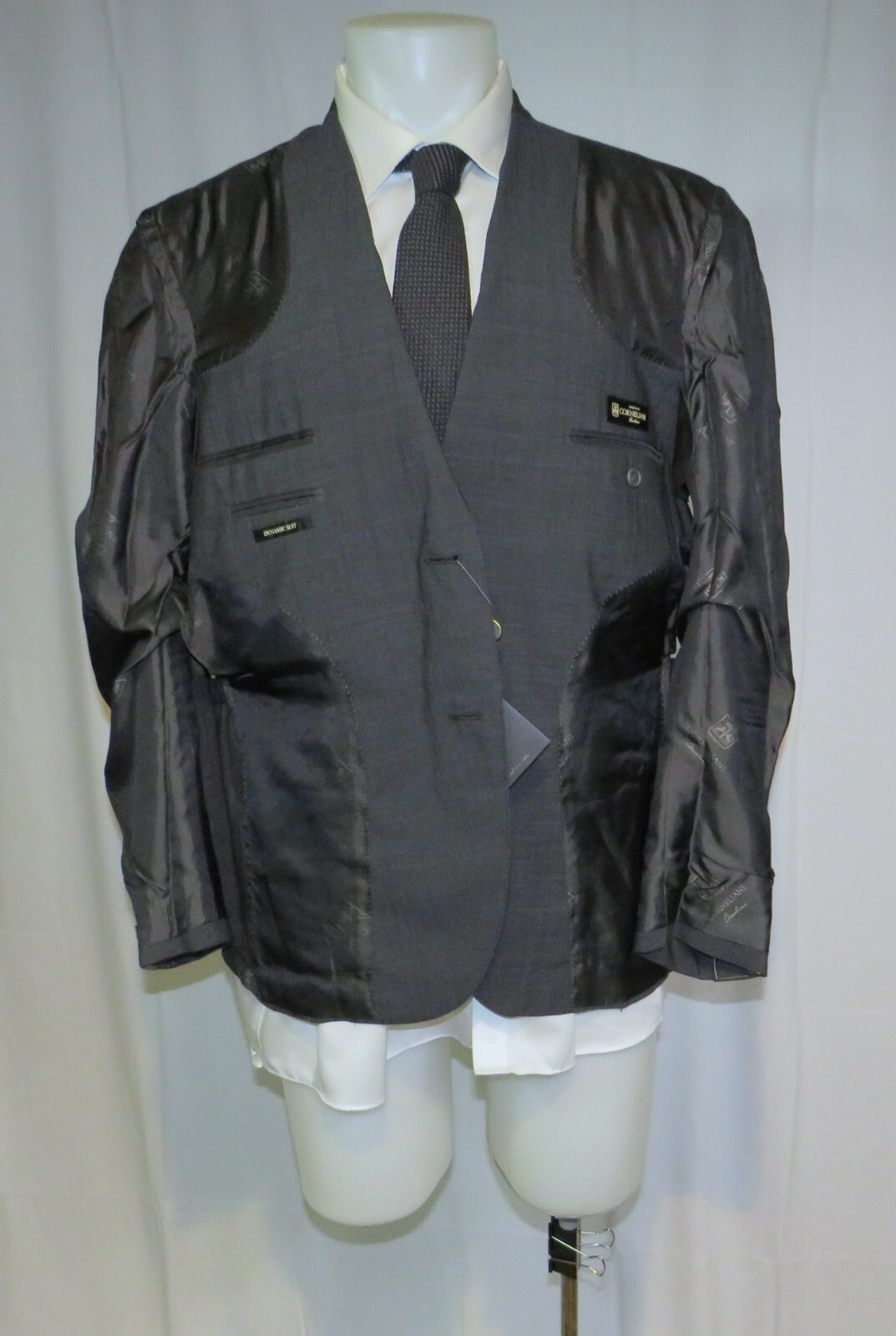 Corneliani Academy Soft Gray Weave Two Button Dynamic Suit 42R NWT