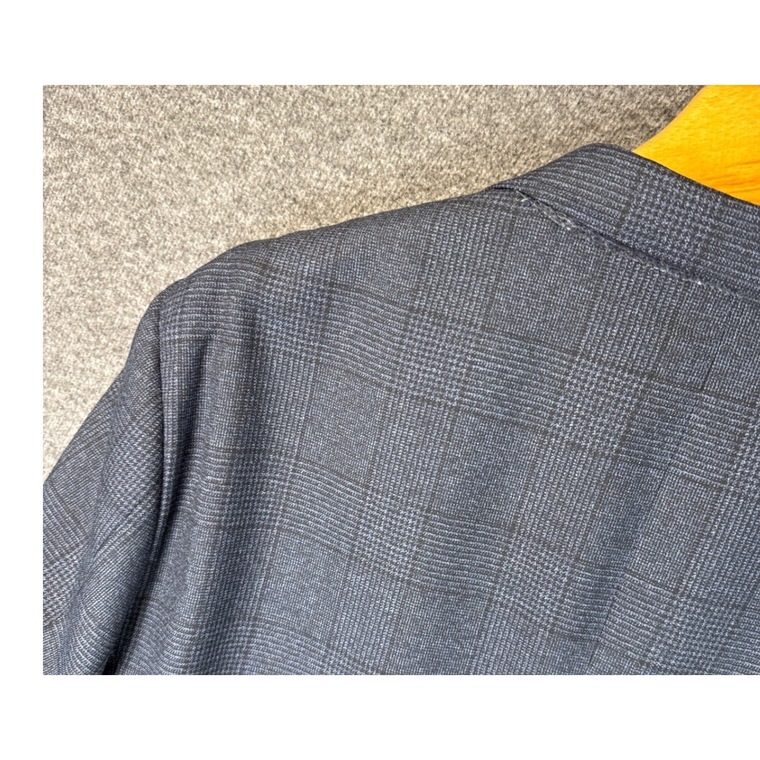 Proper Cloth Drago S130s Italian Wool Blazer Plaid Melange Size 42 100% Merino