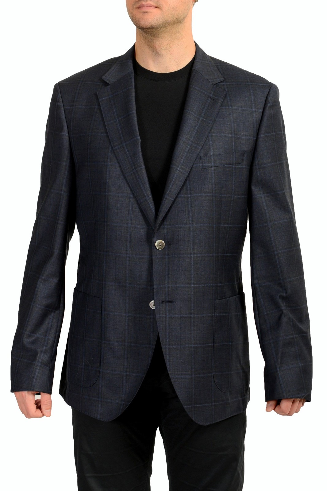 Hugo Boss Men’s Janson6 Regular Fit 100% Wool Two Button Blazer US 46R IT 56R