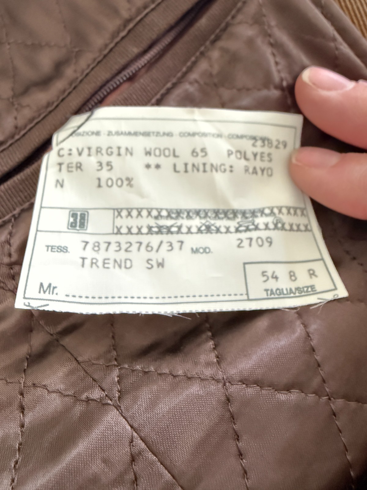 Corneliani Italy Men’s US 44 EU 54 Wool Blend Overcoat Bronze/Brown Car Coat