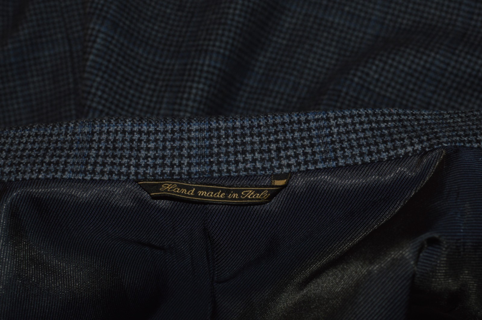 MABRO Carlo Barbera US 46L IT 56L XL Windowpane Flannel Italy Blazer Suit Jacket