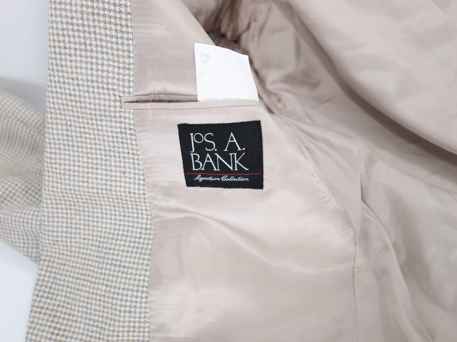 NWT Jos A Bank Sport Coat Mens 41R Silk Signature Collection Houndstooth jacket