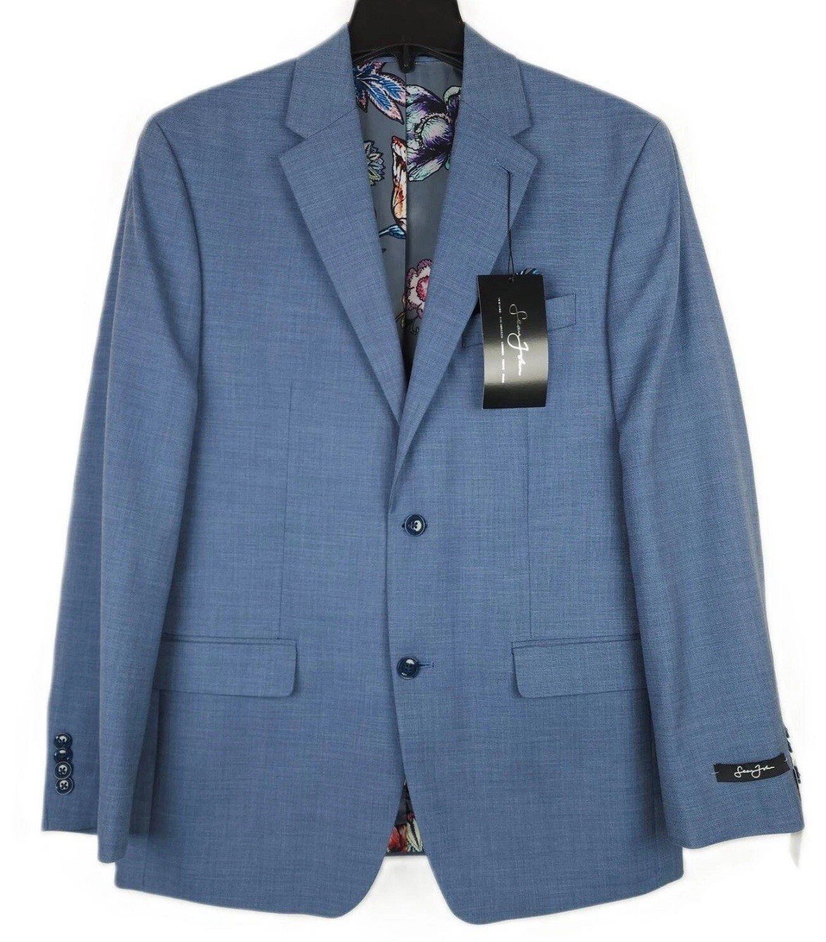 Sean John Men’s Classic-Fit Blue Solid Suit Jacket 36S Sports Coat New NWT