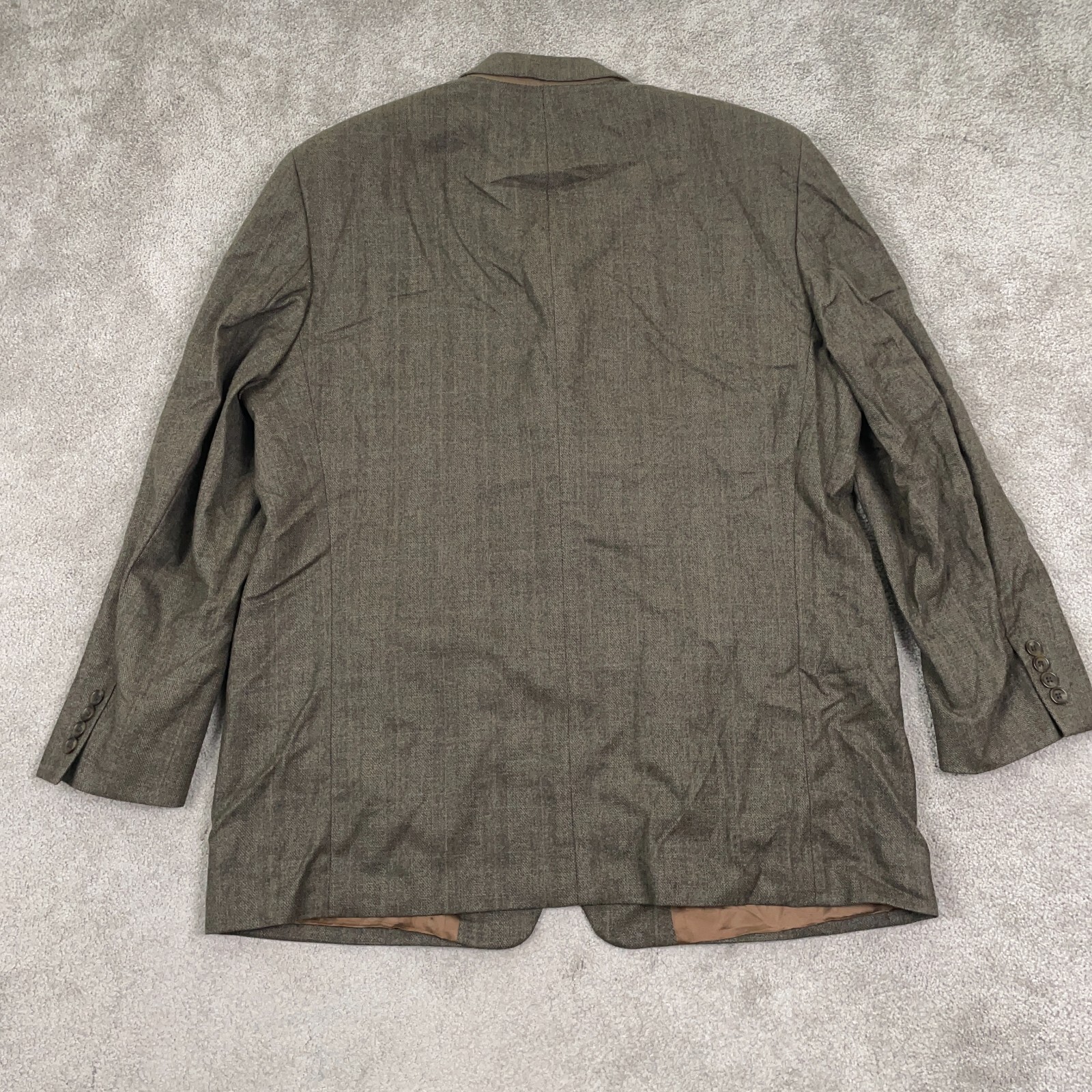 VTG Chaps Ralph Lauren Sport Coat Jacket Size 46R Brown Wool Tweed Blazer Canada