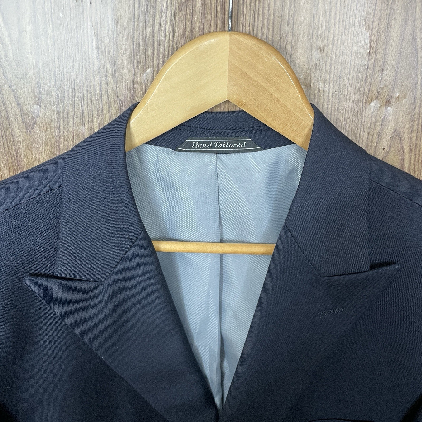 Earvin Magic Johnson Blazer Jacket Mens 44R Navy Blue Super 120s Merino Wool