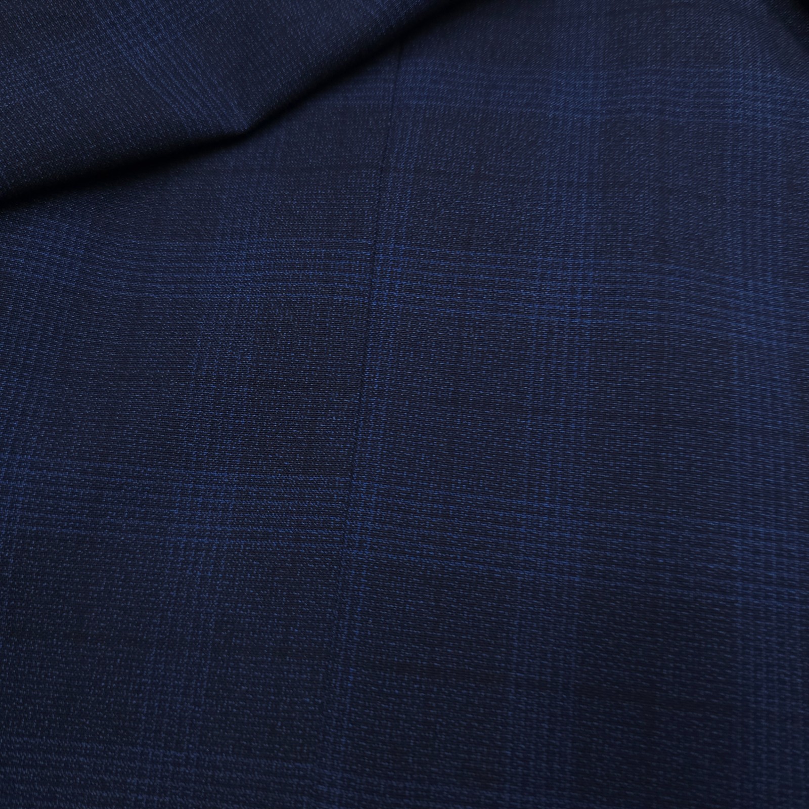 Tailorbyrd Signature Sport Coat Mens Size 46R Navy Blue Glen Plaid Blazer Jacket