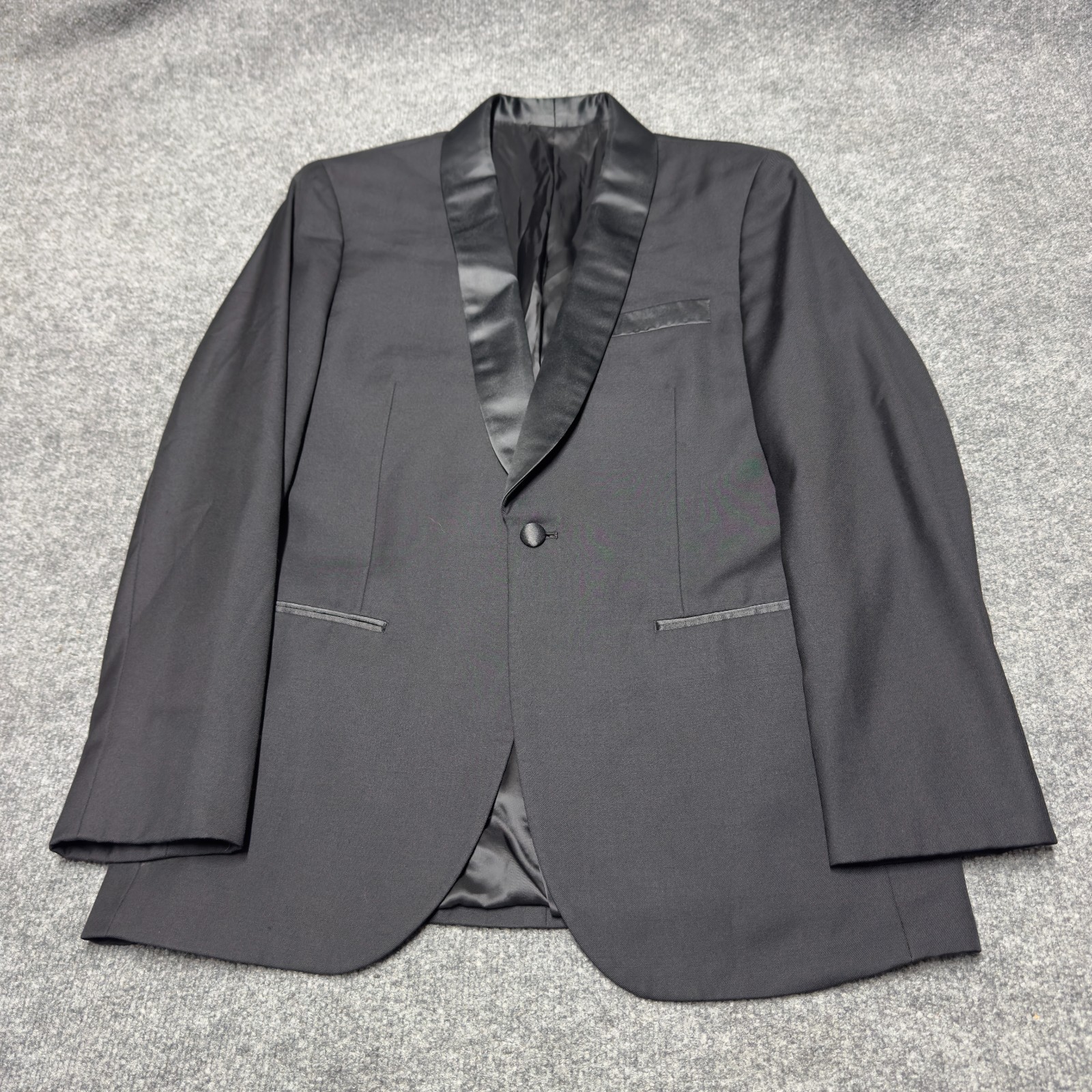 The Blk Tux Merino Wool Shawl Collar Tuxedo Men 40R Black Dinner Fancy