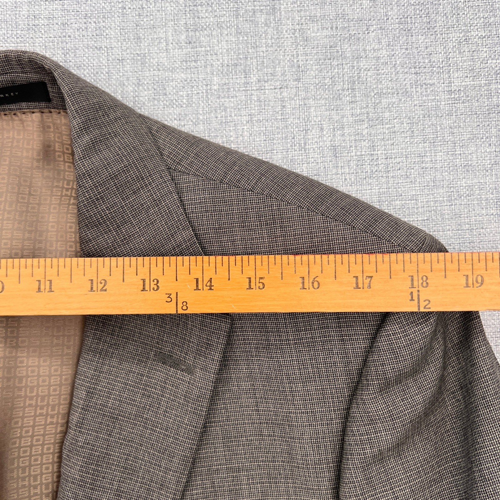 Hugo Boss Pasini2 Movie2 Virgin Wool Blazer Sport Coat Men 40S Brown Classic Ivy