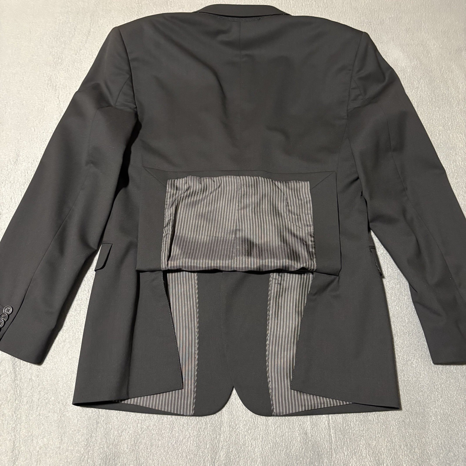 Banana Republic Blazer 40R Black Marzotto Super 120’S Standard Fit Suit Jacket