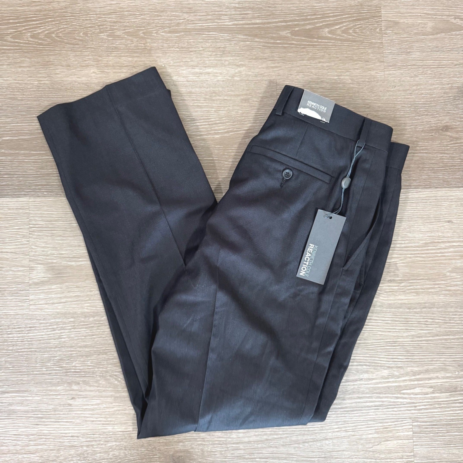 Kenneth Cole Reaction Suit Separates Pants Mens 32×32 Black Dress Trousers