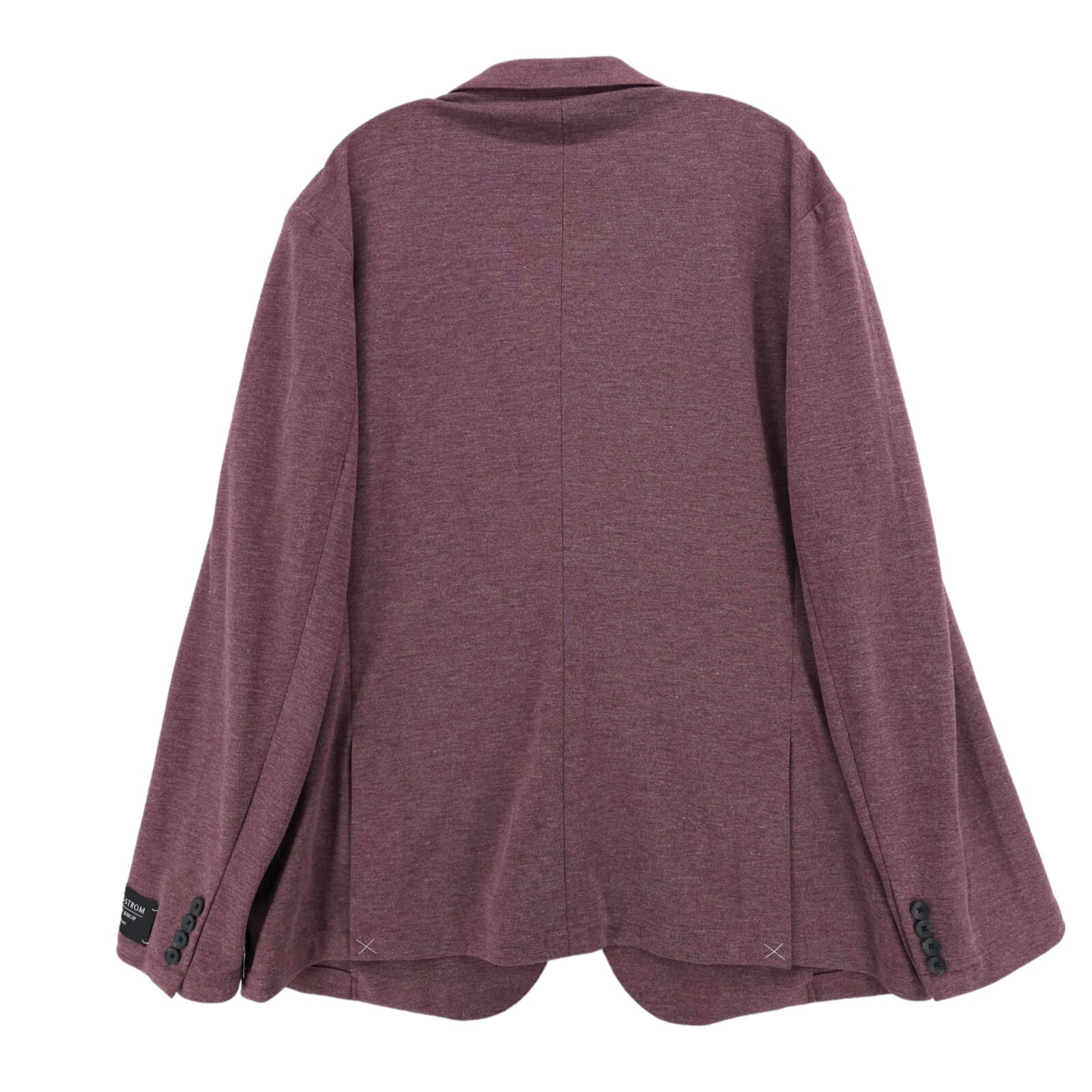 NWT NORDSTROM Trim Fit Burgundy Royale Heather Woven Blazer Jacket Unlined XXL