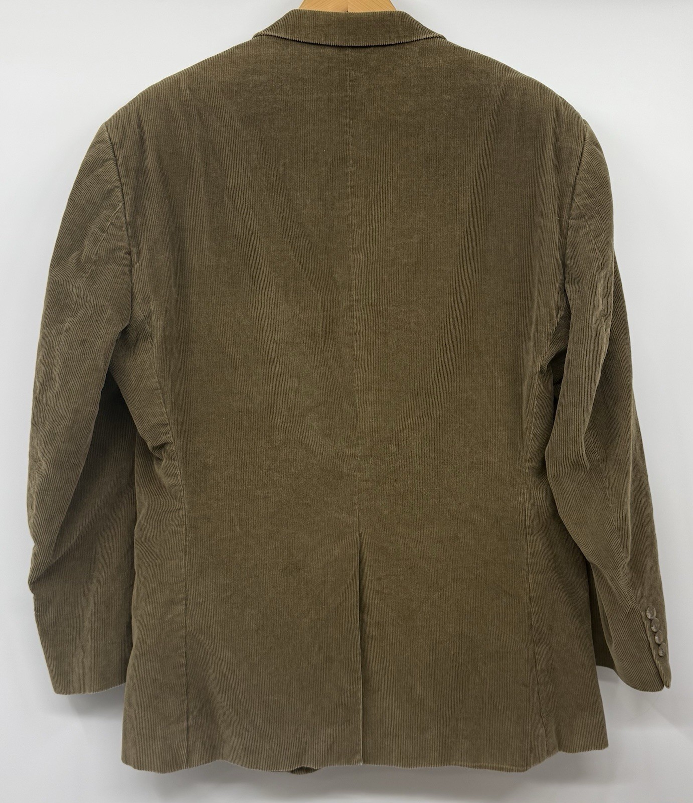 VTG Y2K Chaps Ralph Lauren Corduroy Blazer Men 44R Olive Green Academia Preppy