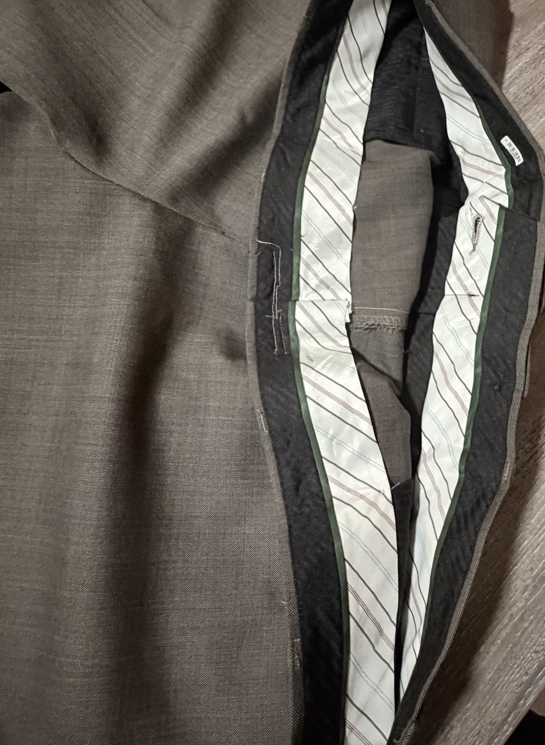 Lauren Ralph Lauren Men’s 2-Piece Suit Dark Brown Wool Regular Fit 43L 40×34