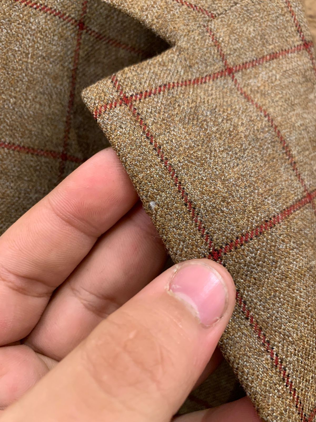 Vintage 100% Zelanzer merino wool Loro Piana windowpane jacket blazer 48R XL