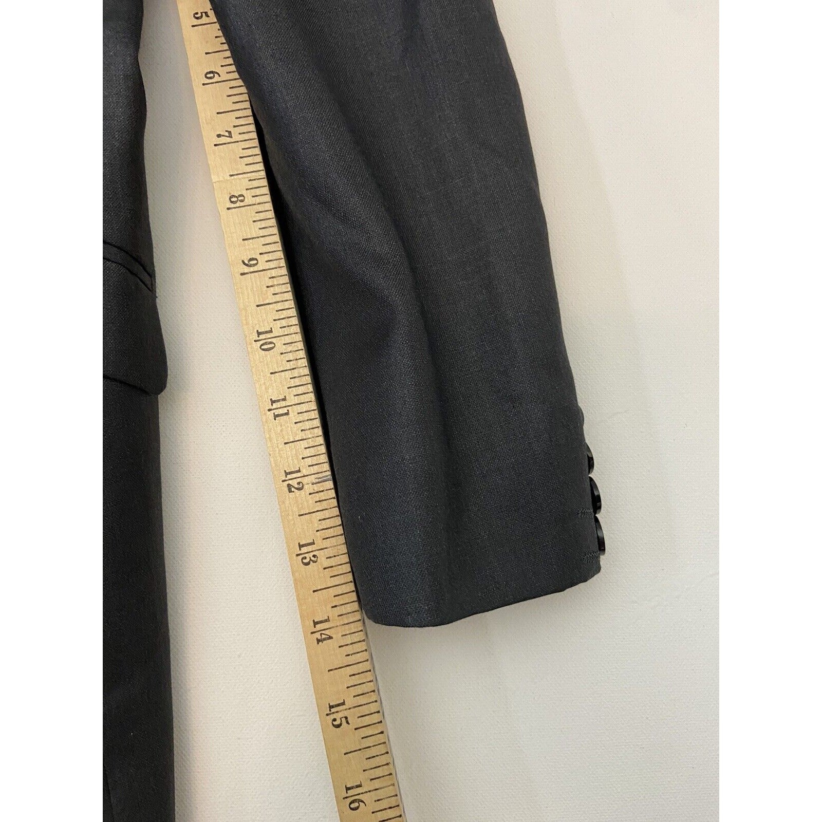 Fabio Fabrini Mens 1-piece Charcoal Gray Slim Short Suit Jacket Blazer Size 38