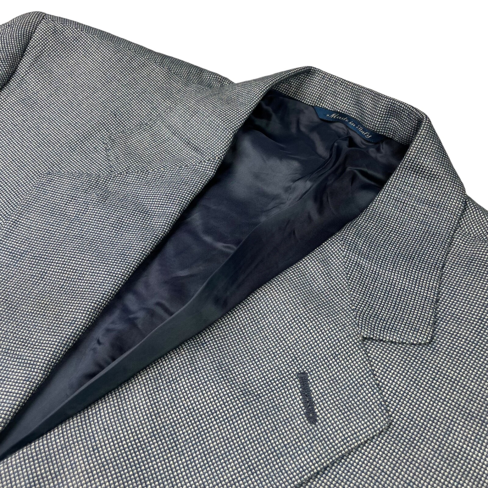 Canali Men’s 100% Rayon 2-Button Blazer/Jacket Navy Blue Textured • Italy • 42R