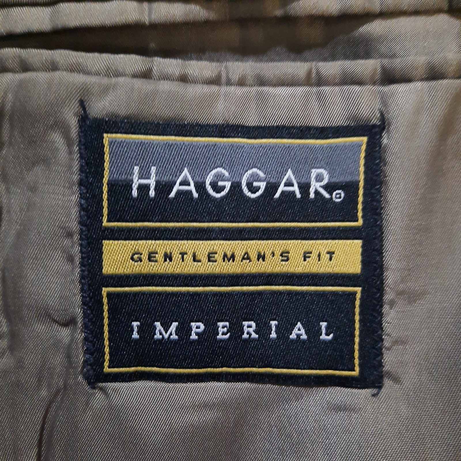 VTG Haggar Imperial Mens 41R Blazer Sport Coat Suit Jacket Gray Striped USA