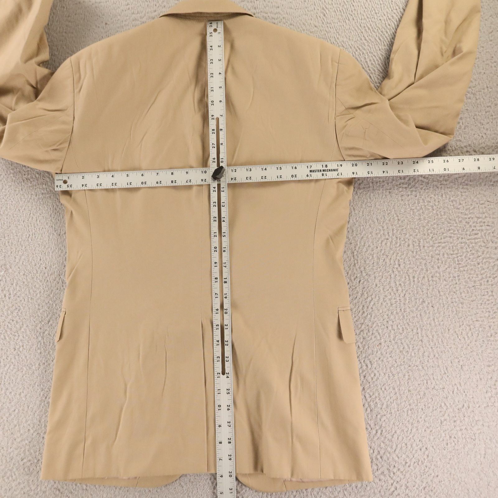 Jos A Bank Jacket S 36R Tan Beige Hopsack Cotton Polyester Blazer Sport Coat