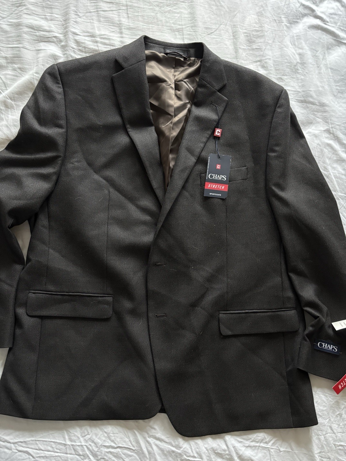Chaps Stretch Sportcoat Size 48R NWT Brown CEYN16PX0531 NEW