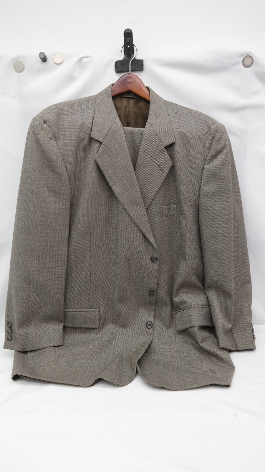 Hardy Aimes Mens Gray Suit Jacket & Pants TF