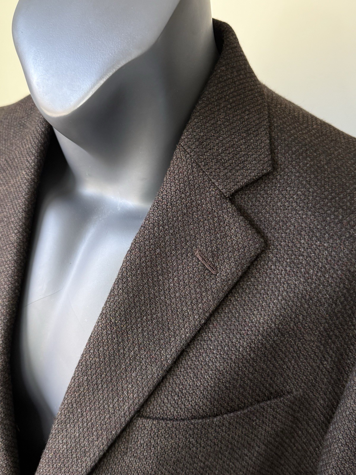 Stafford Sport Coat Merino Wool Mens 42 Reg Chocholate Brown Suit Jacket Classic