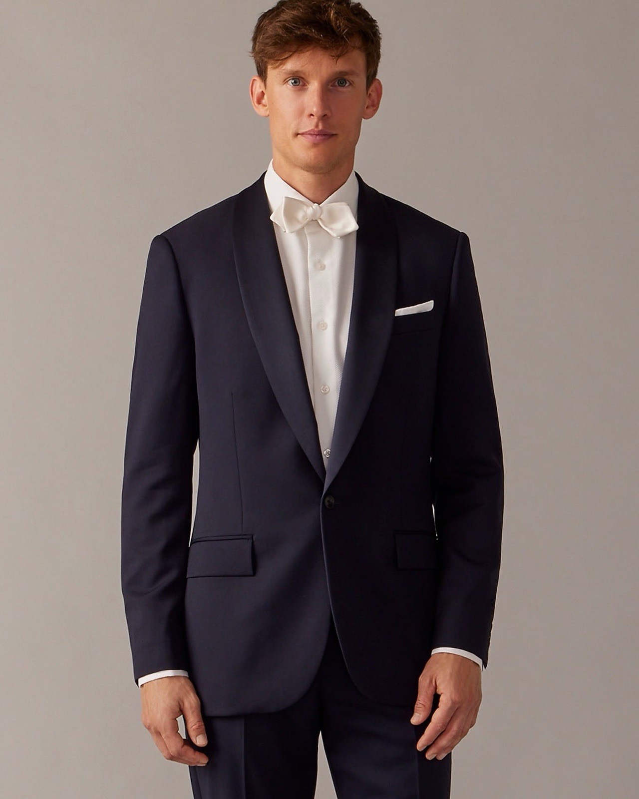 J.Crew Men’s Ludlow Slim Fit Shawl-Collar Tuxedo Jacket Italian Wool 40R Navy