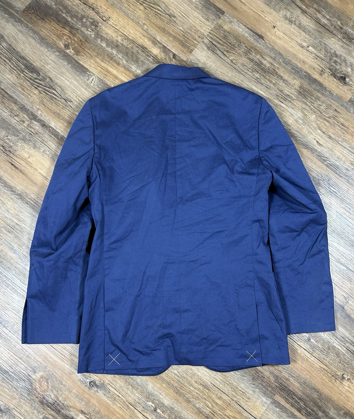 J .Crew Ludlow Unconstructed Larusmiani Cotton Blazer Mens 36R Royal Blue Jacket