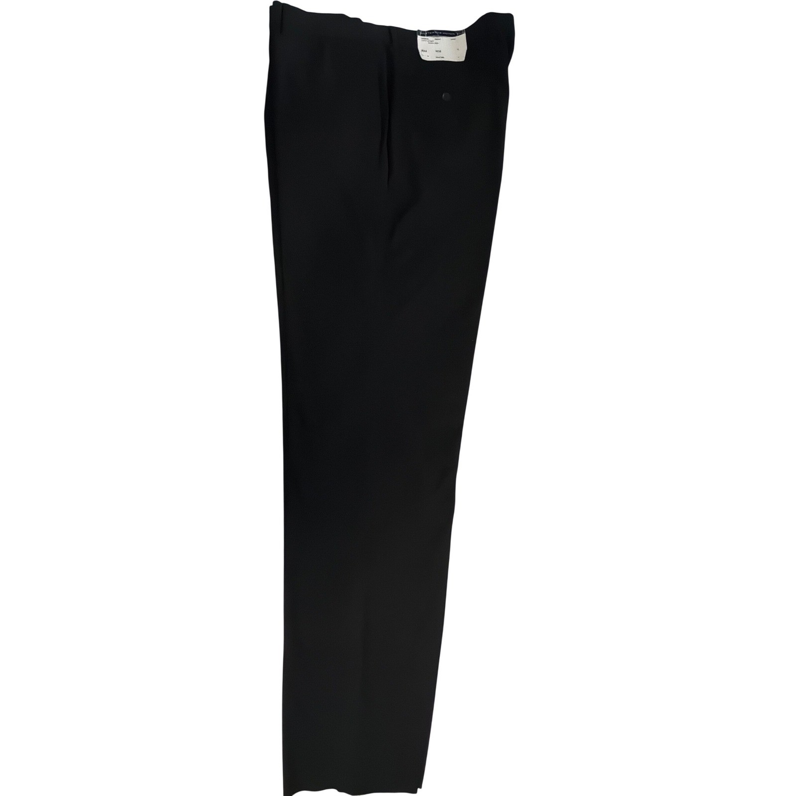Tommy Hilfiger Mens Vasser Dress Pants Black Flat Front W38 Unfinished Hem