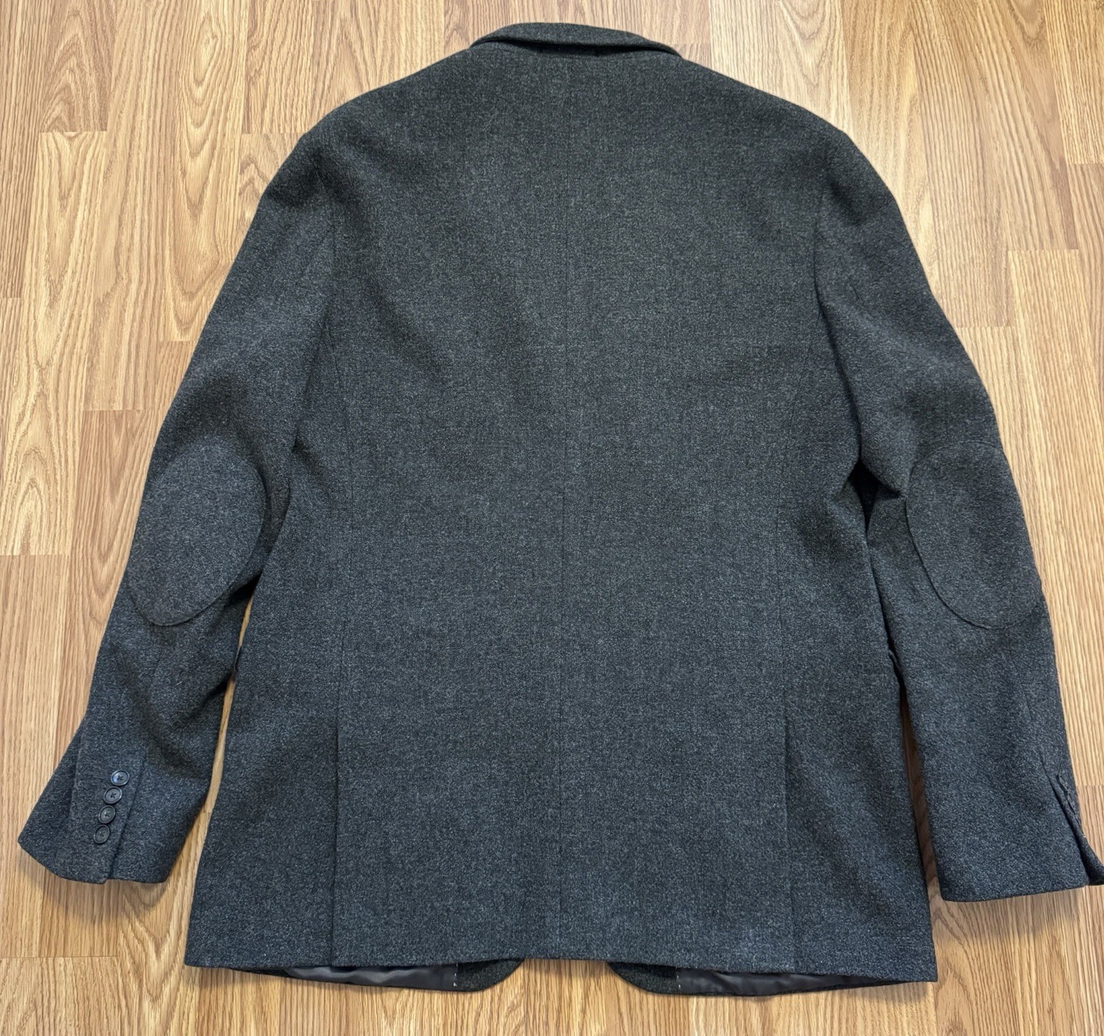 Kenneth Cole New York Men Blazer 100% Wool Gray Size: 46 XL Made in Mexico