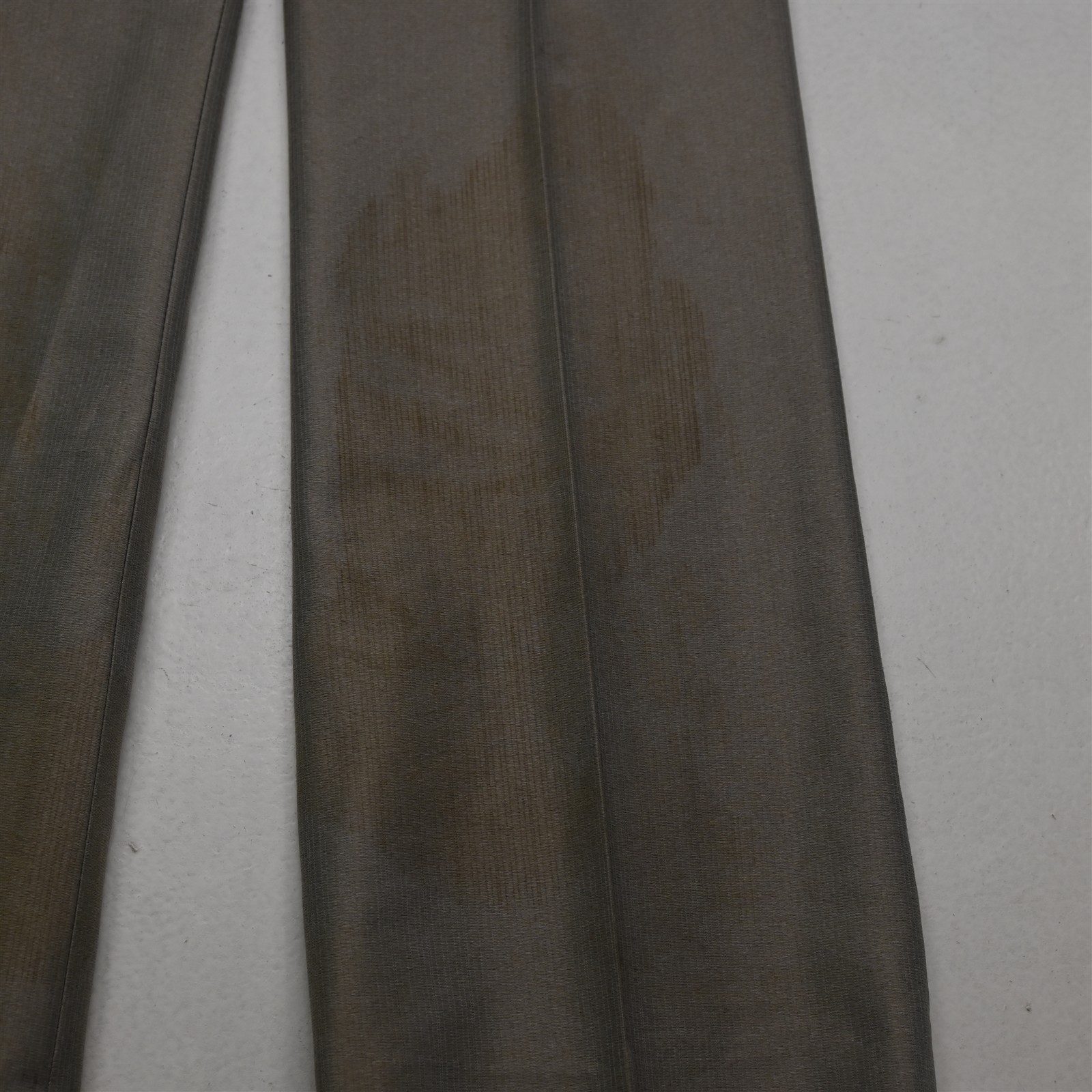 Vtg USA Made 3 Piece Double Breasted 36R 28×32 Beige Vest Mens Jacket Pants Suit