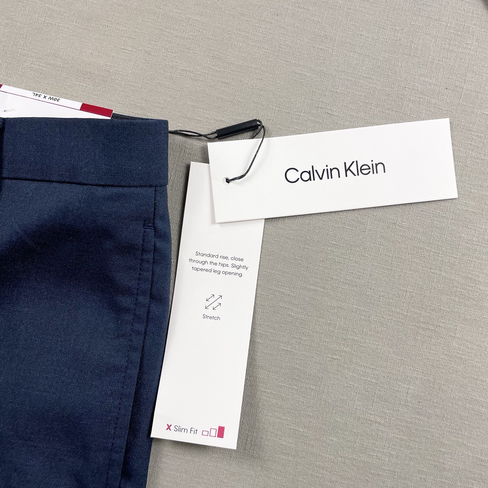 NWT Calvin Klein Jerome Pants Men’s 30×34 Blue Suit Separates Slim Fit Stretch