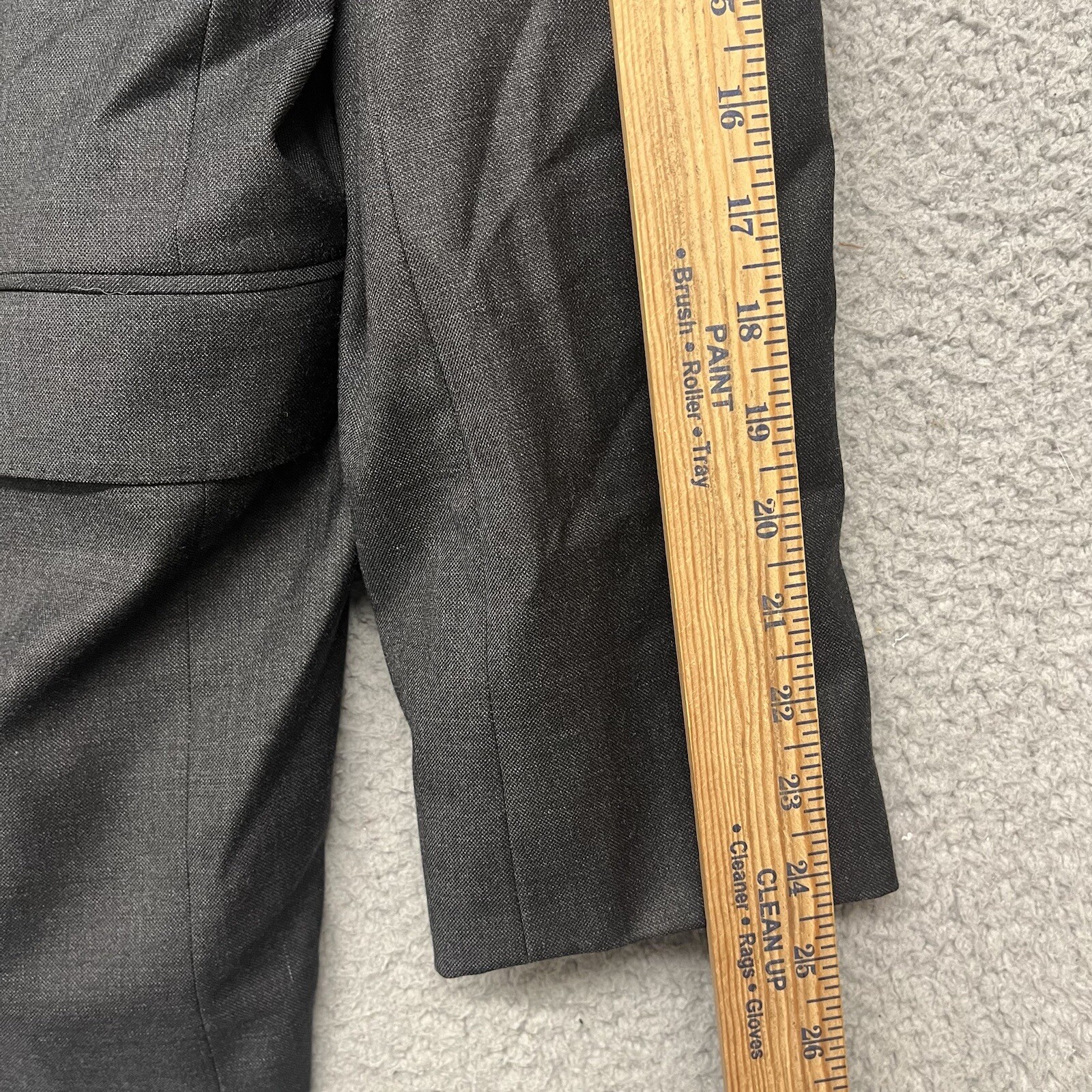 Loro Piana Daniel Cremieux Suit Mens 46 L 40×28 Gray Zelander Merino Wool Italy