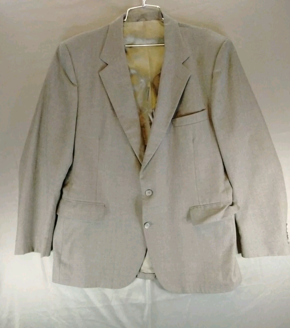 Stafford Sport Coat Executive Mens 38×30 Gray Blazer Jacket See Photos*