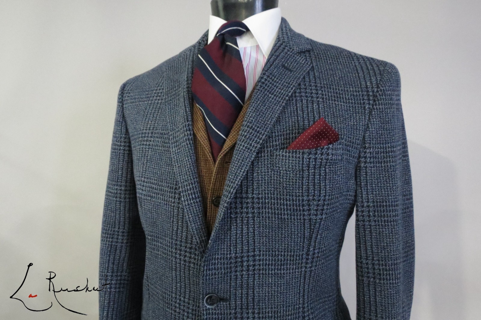 Brooks Brothers 1818 Regent Italy Dondi Jersey tweed knit sport coat 44 S