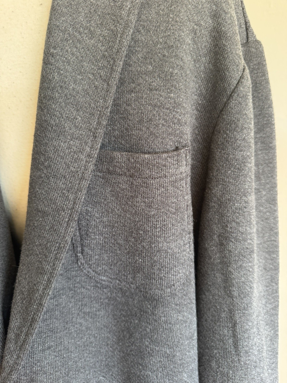 $228 Faherty Inlet Knit Blazer Mens XXL Gray/Black Sky Unstructured Jacket
