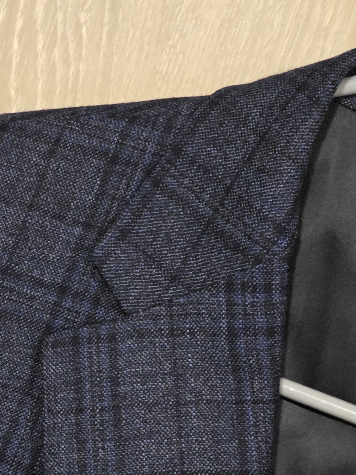 JOS A BANK Blazer Men’s 46S Tailored Fit Wool Navy & Blue Checks