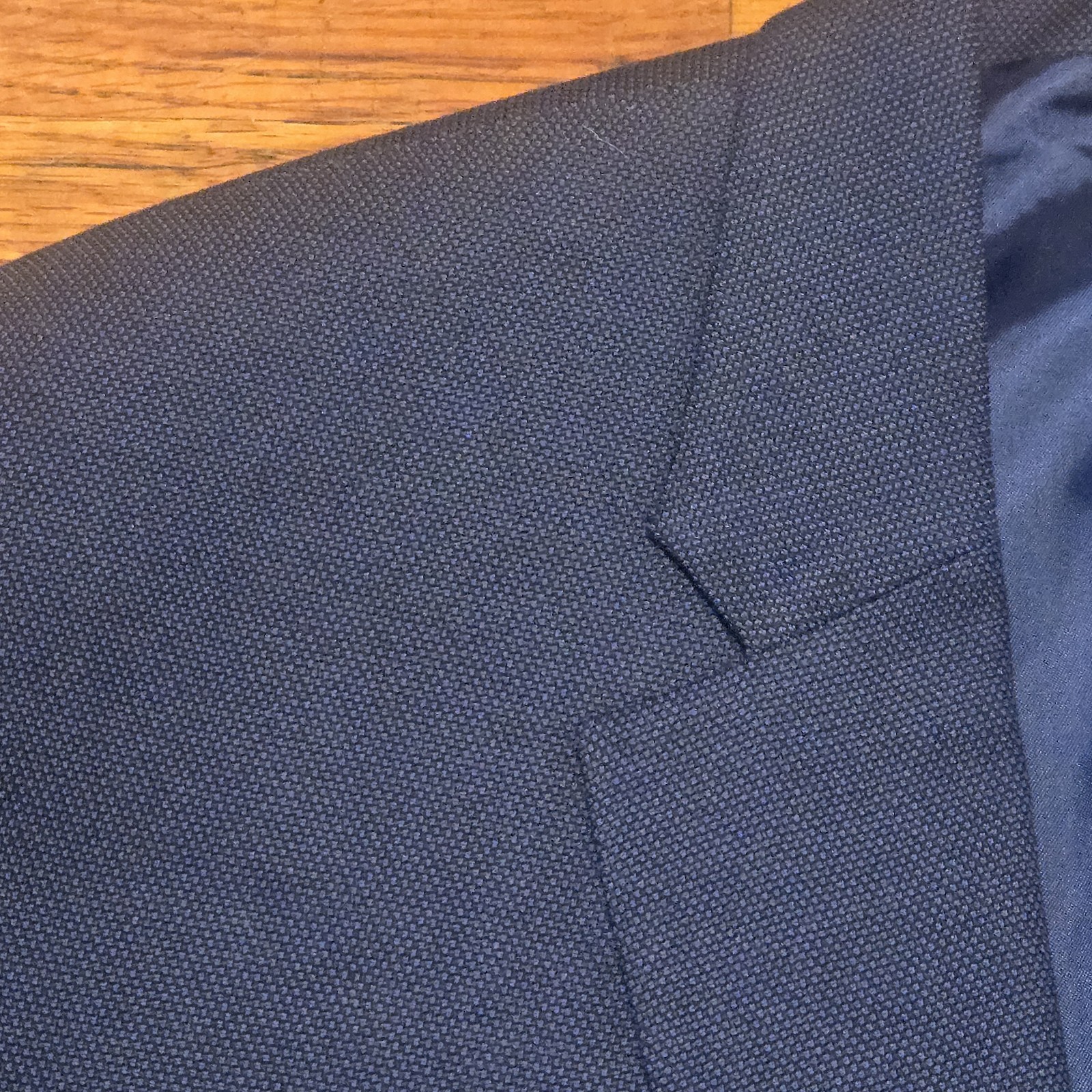 Banana Republic Standard Fit Blue Textured Blazer Sport Coat Jacket 44R