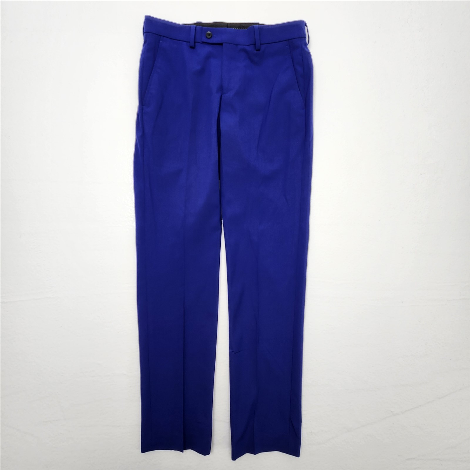 Egara 40L 30×32 Dark Blue Skinny Fit Stretch Mens Jacket Pants 2Pc 2Btn Suit