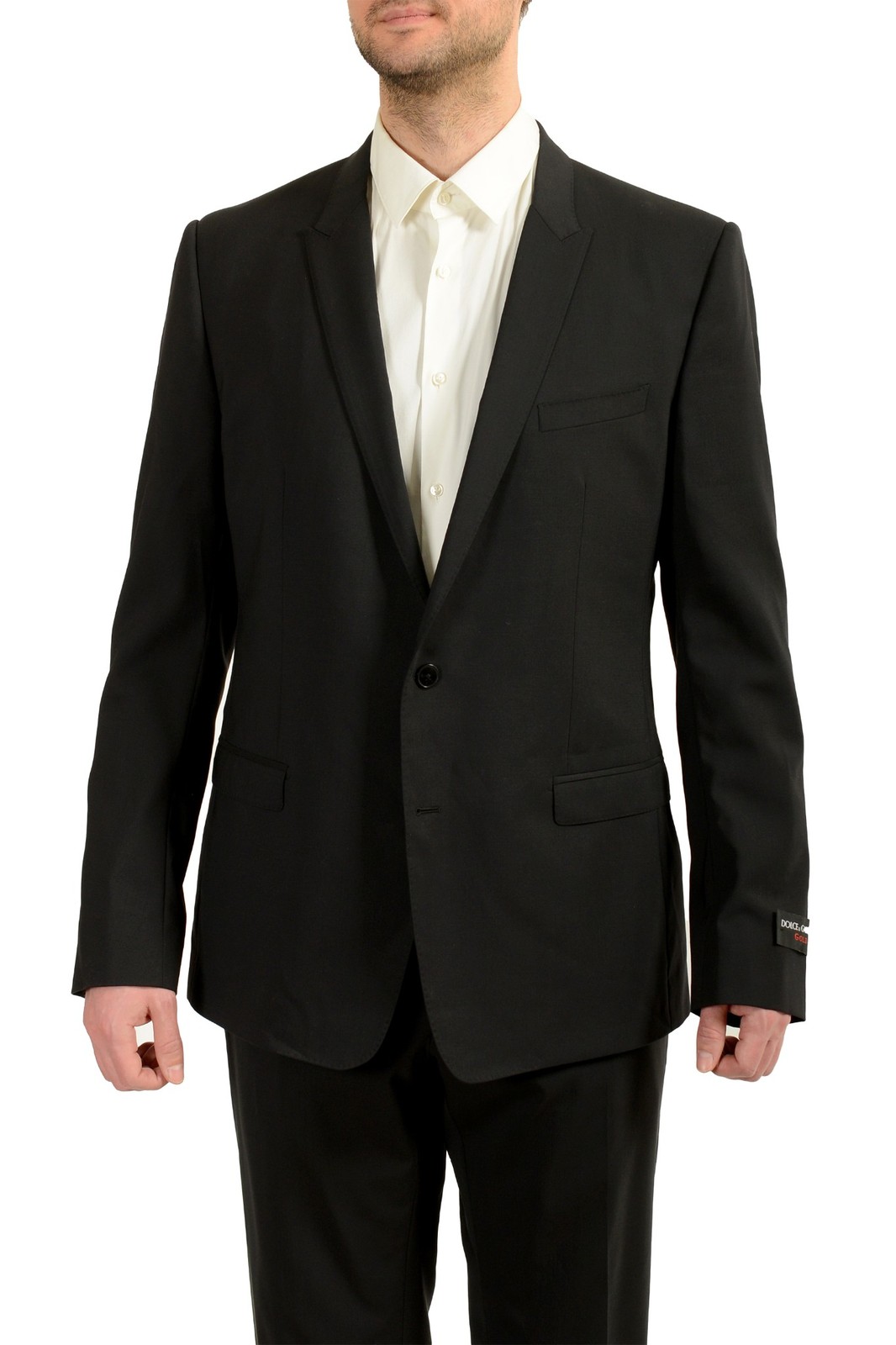 Dolce & Gabbana Men’s «Gold» Black Wool Two Button Suit US 46R IT 56R