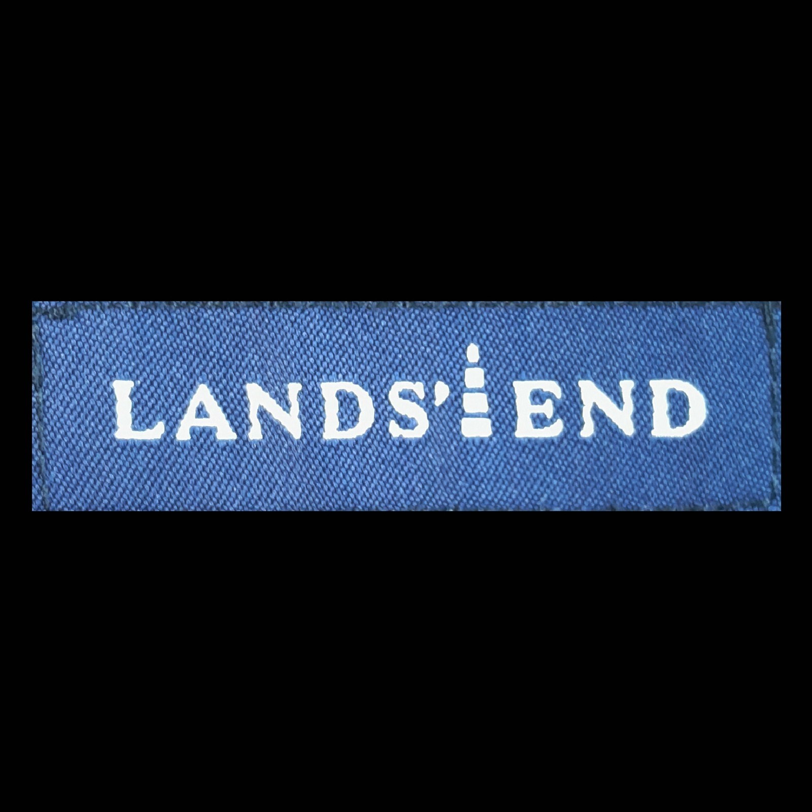 Land’s End Men’s 42 L Tweed Fall & Winter Sport Coat Blue and Black Houndstooth