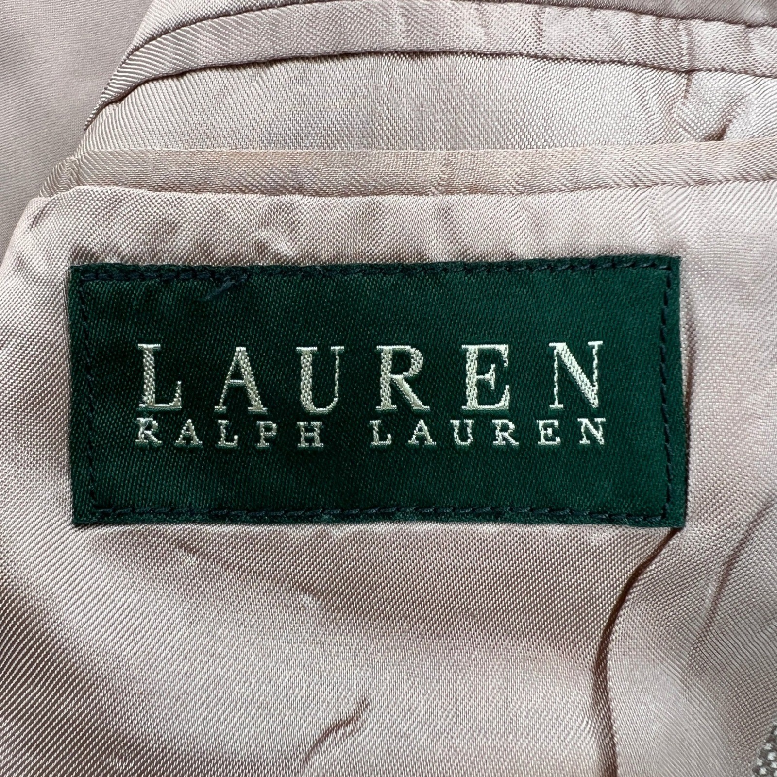 VTG 90s Lauren Ralph Lauren Wool Blazer Sport Coat Men 42R Tan Ivy Classic Prep