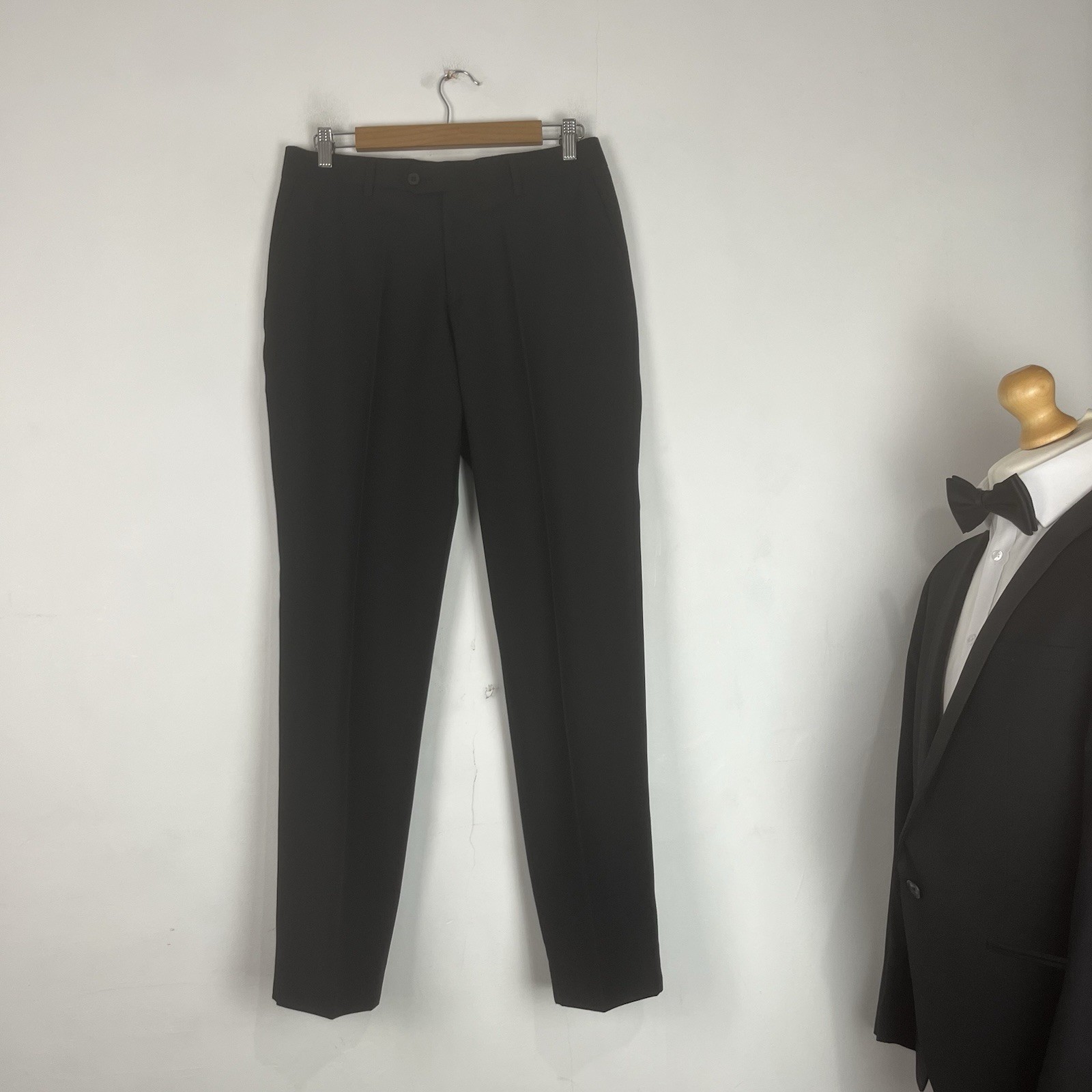NEXT Tuxedo Dinner Suit 2 Piece Men’s 42S Jacket Black 30W 31L Tailored Fit
