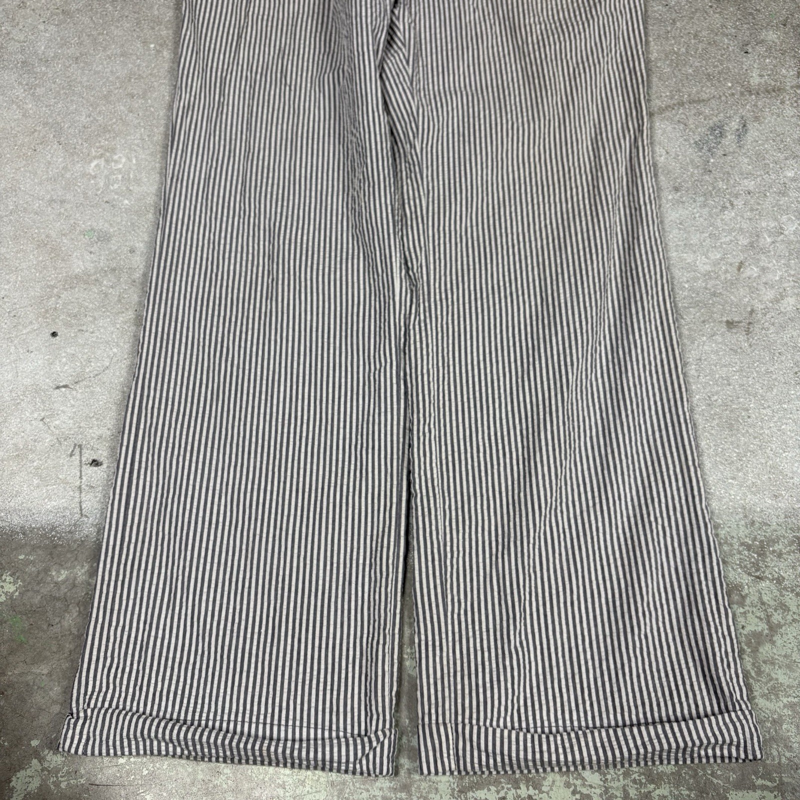 Vintage Bachrach Double Breasted Suit Men’s Size 44 (36×32) Seersucker Pinstripe