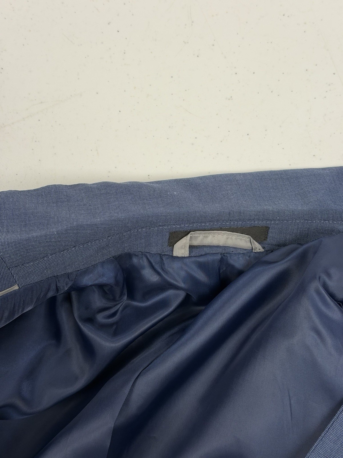 Marc NY Men’s Dark Blue Suit 40S 35X28 $498 Two Button Modern