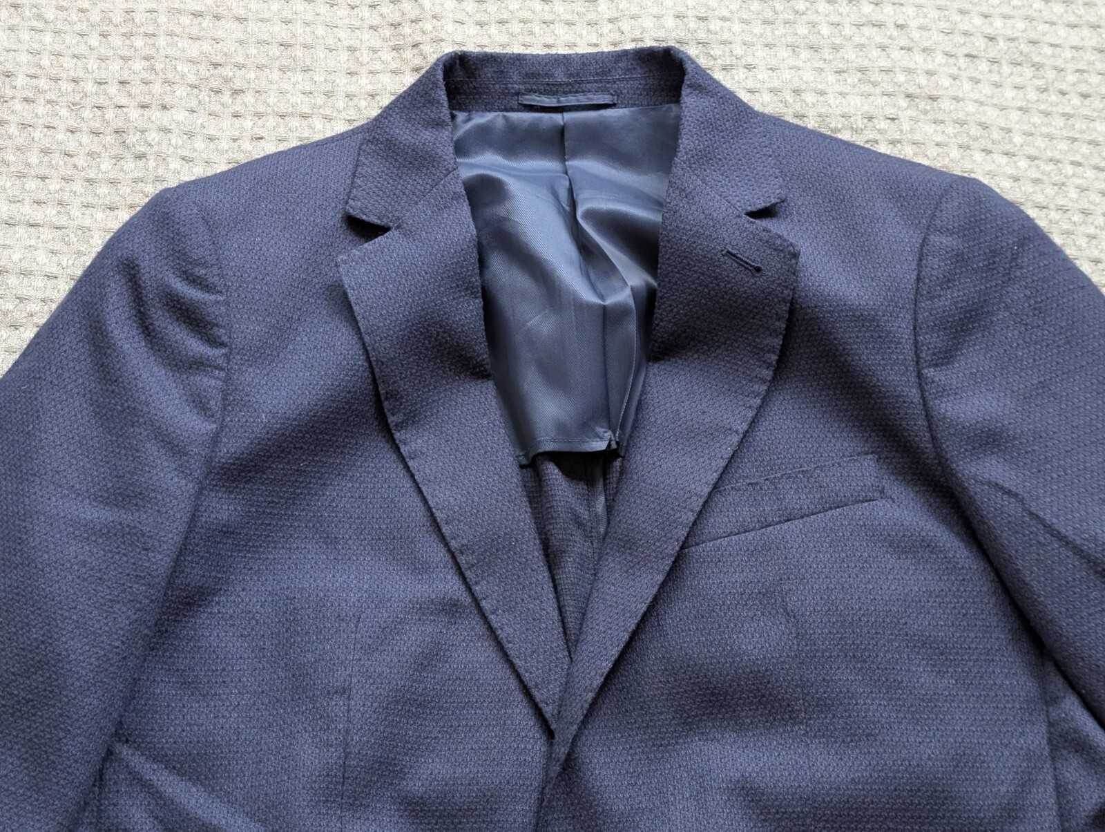 Dan John Blazer Men EUR 52 Fits US 42 Blue Cotton 2 Button Made in Italy