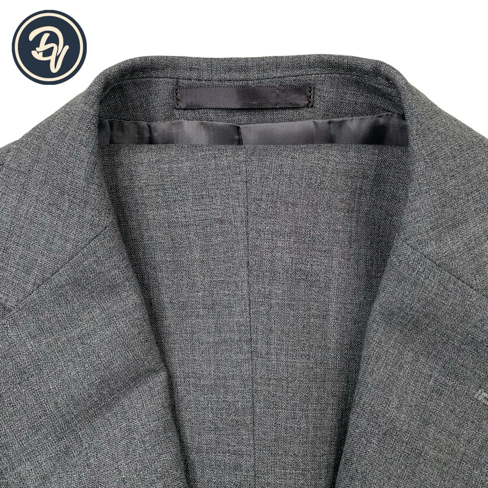 Mint! 40 R Proper Cloth X V.B.C. » 21 Micron » Merino Wool Solid Grey Suit