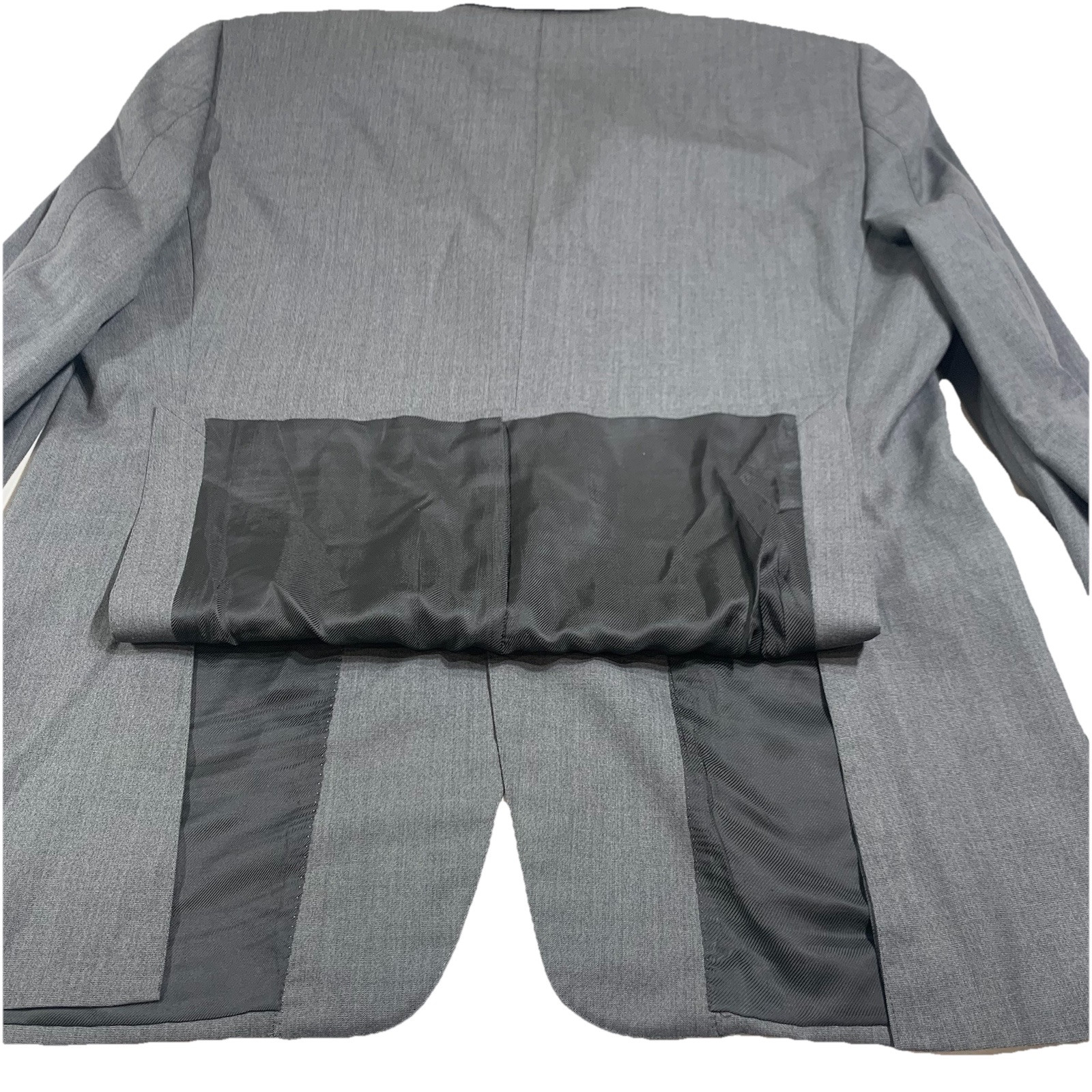 Ermenegildo Zegna Blazer Mens 46R Wool Sports Jacket 15 Milmil 15 Gray Vintage