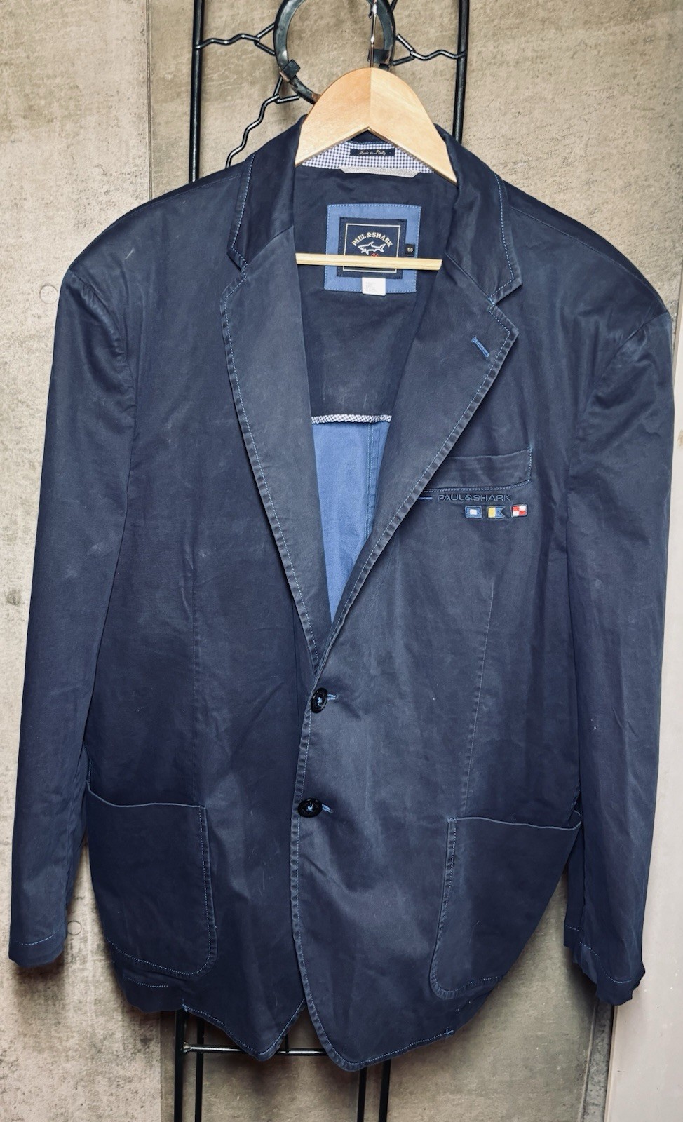 Paul & Shark Yachting Blazer italy Mens 56 XLNavy Nautical Unstructured Jacket